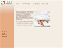 Tablet Screenshot of hno-schnarchen.at